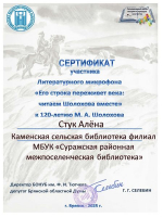 Сертификаты участникам литературного микрофона.