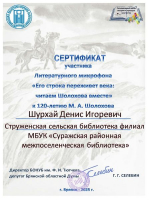 Сертификаты участникам литературного микрофона.